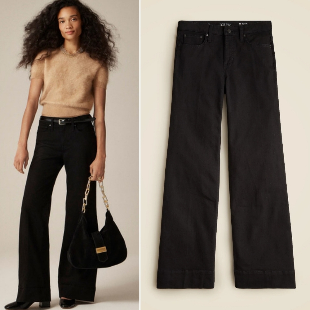 🆕️ J. Crew '96 Low Rise Denim Trousers in Black